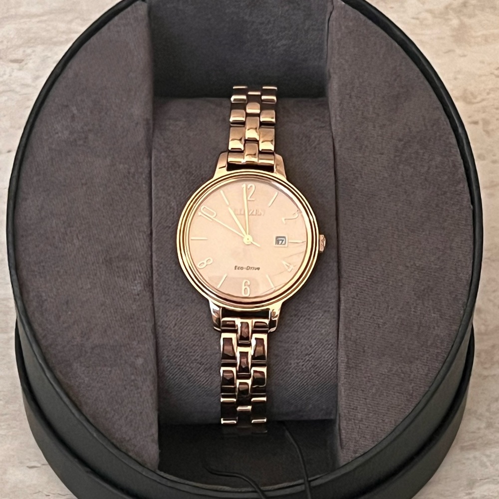 Citizen Eco-Drive Women's Chandler Rose Gold Watch EW2443-55X
